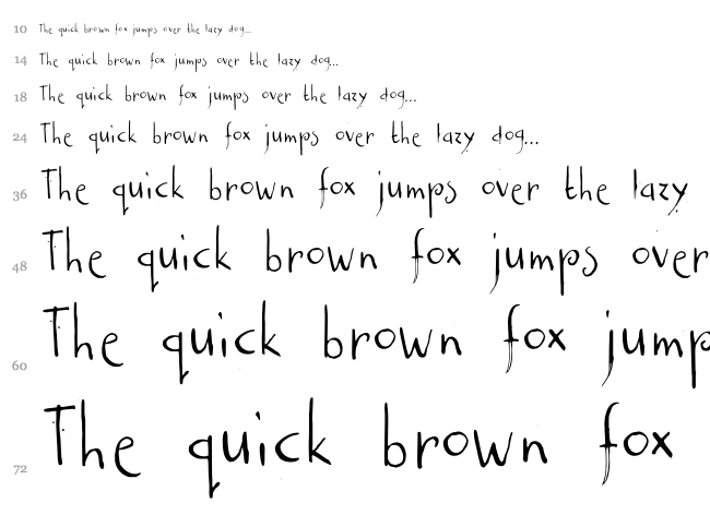 DK Castanea font waterfall